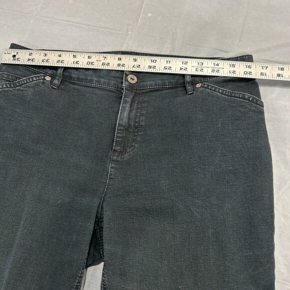 J. Jill Womens‎ Jeans 10P Tried and True Stretch Slim Ankle Dark Wash Blue - Picture 7 of 9